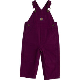 Infant/Toddler Loose Fit Canvas Bib Overall - Plum Caspia