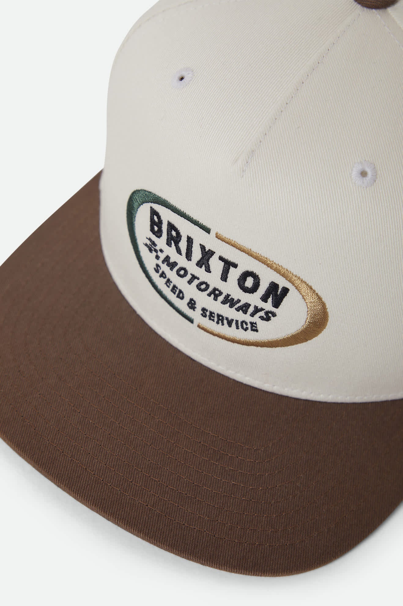 Rhett Snapback- Off White/Pinecone Brown