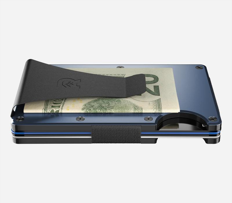 Aluminum | Apline Navy Minimalist Wallet - Money Clip