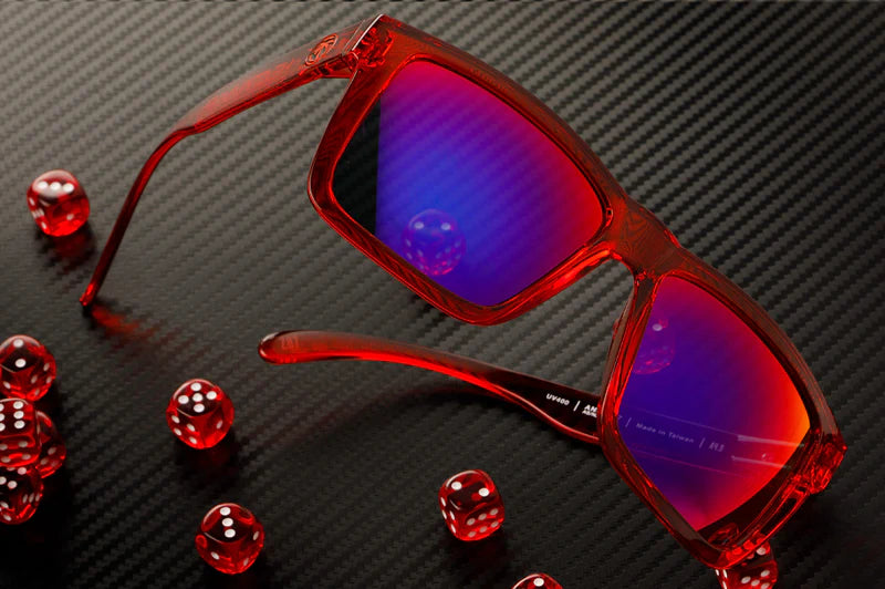 XLVise Z87 Sunglasses: Neon Red