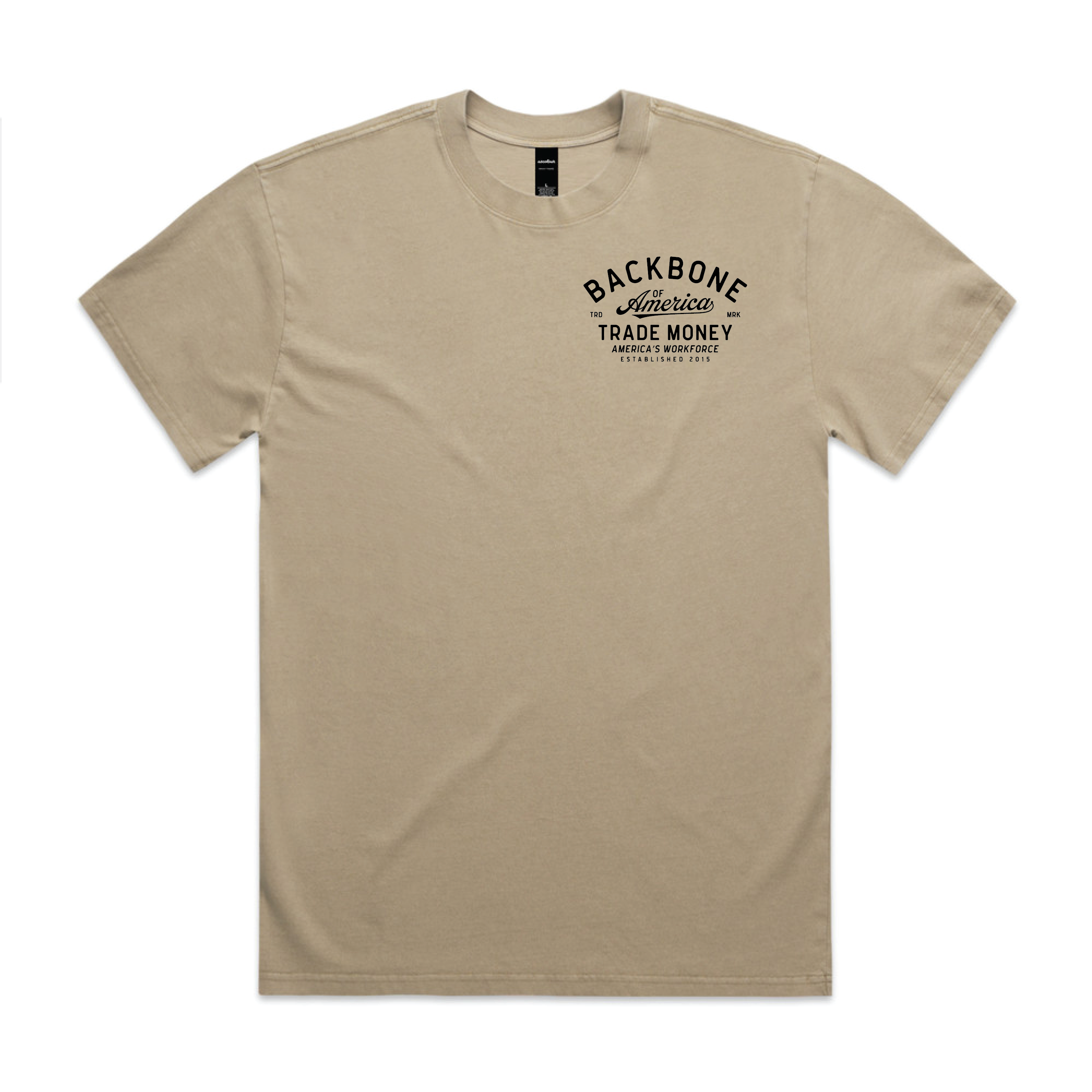 America's Workforce Heavy Tee, Faded Khaki