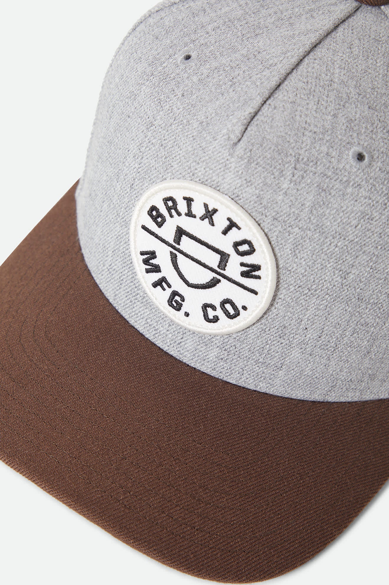Crest Snapback- Heather Grey/Pinecone Brown