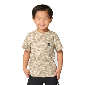 Youth Short-Sleeve Camo Pocket T-Shirt - Brown Camo