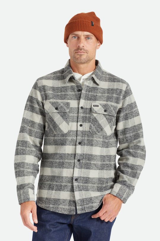 Bowery Heavyweight Flannel - Black/Charcoal