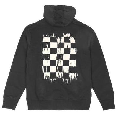 Fray Hooded Pullover - Black