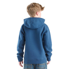 Youth Boys Long-Sleeve Graphic Sweatshirt - Dark Denim