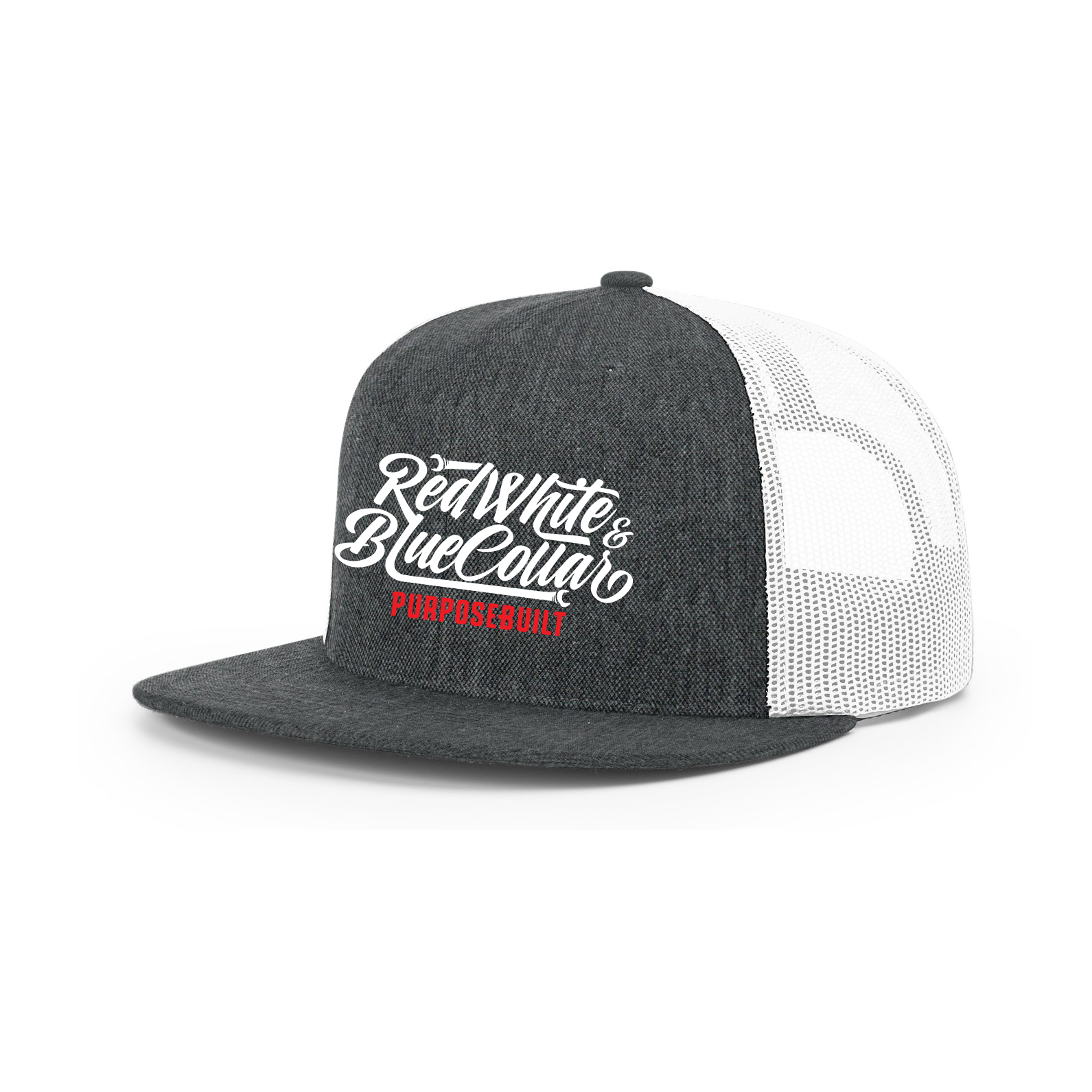 RWBC Snapback – Heather Grey / White