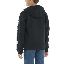 Youth Boys Long Sleeve Graphic Sweatshirt - Caviar Black