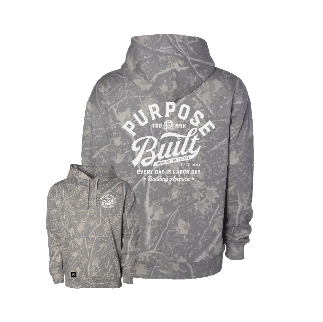 Script Hoodie, Deadwood Camo