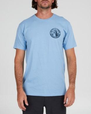 In Fishing We Trust Short Sleeve Tee, Marine Blue - Purpose-Built / Home of the Trades