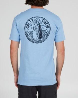In Fishing We Trust Short Sleeve Tee, Marine Blue - Purpose-Built / Home of the Trades