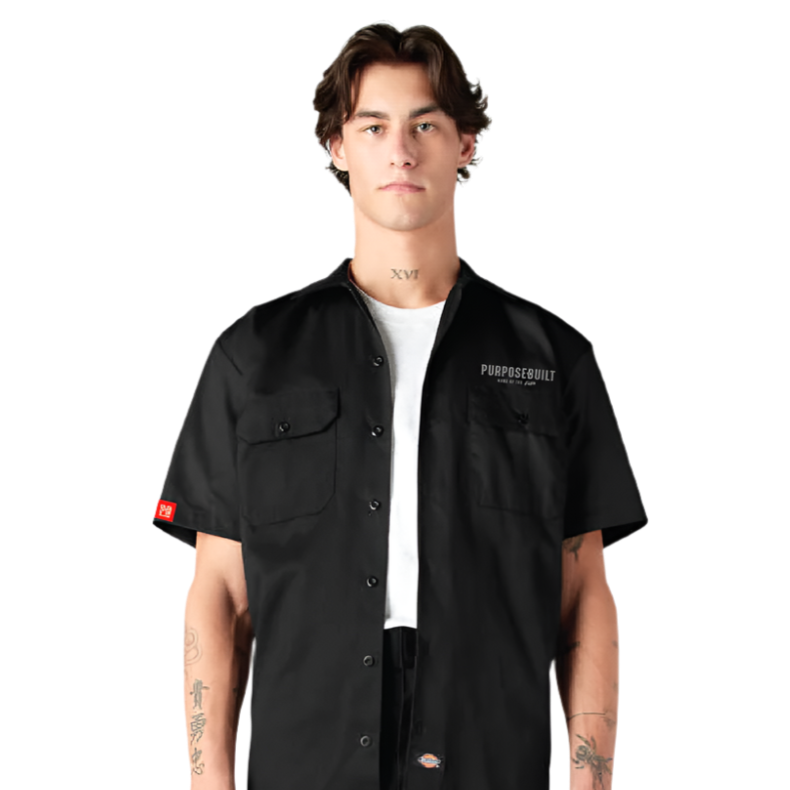 Dickies X PB:  Trademark Work Shirt, Black