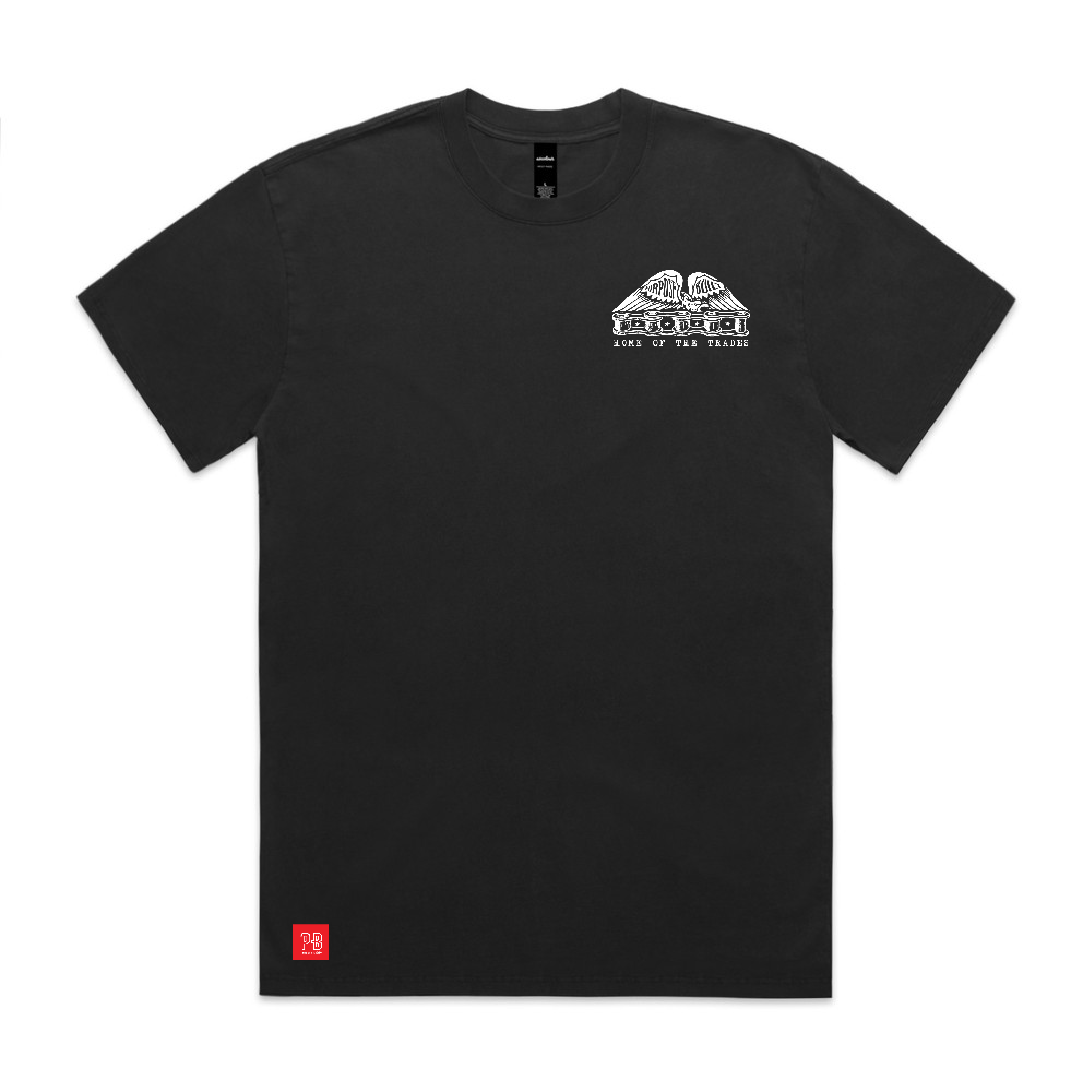 Chain of Labor, Interlock Tee, Black