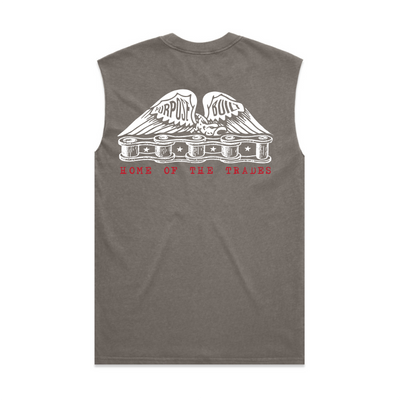 Chain of Labor, HD Muscle Tank, Faded Grey