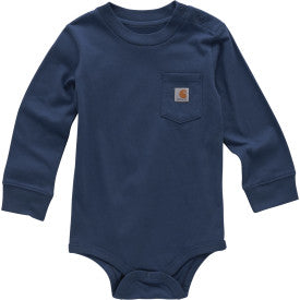 Infant Long-Sleeve Bodysuit - Dark Denim