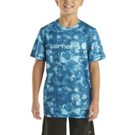 Youth Boys Force Sun Defender Short Sleeve T-Shirt - Deep Lagoon