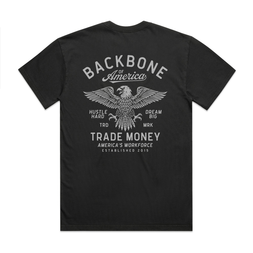 America's Workforce Heavy Tee, Faded Coal