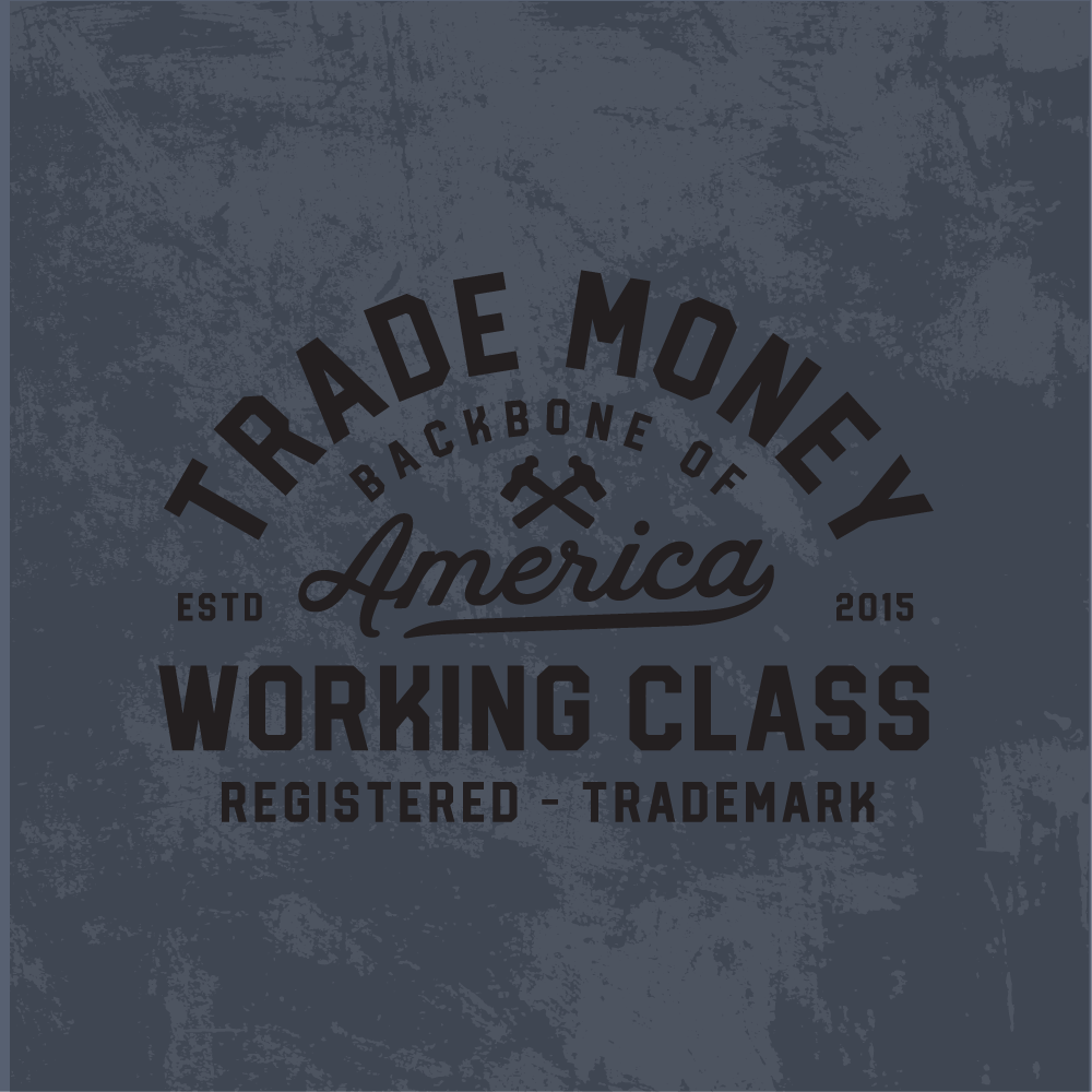 Property of Work Heavy Tee, Faded Indigo