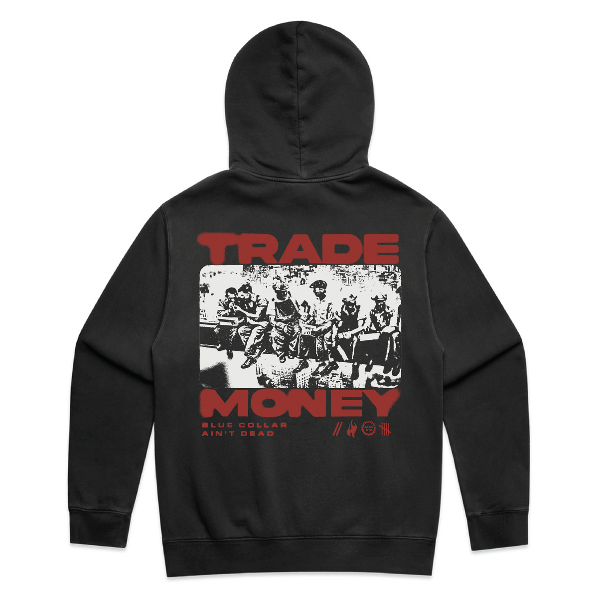 Lunch Money Hoodie, Faded Black