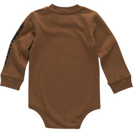 Infant Boys Long Sleeve Truck Bodysuit - Carhartt Brown