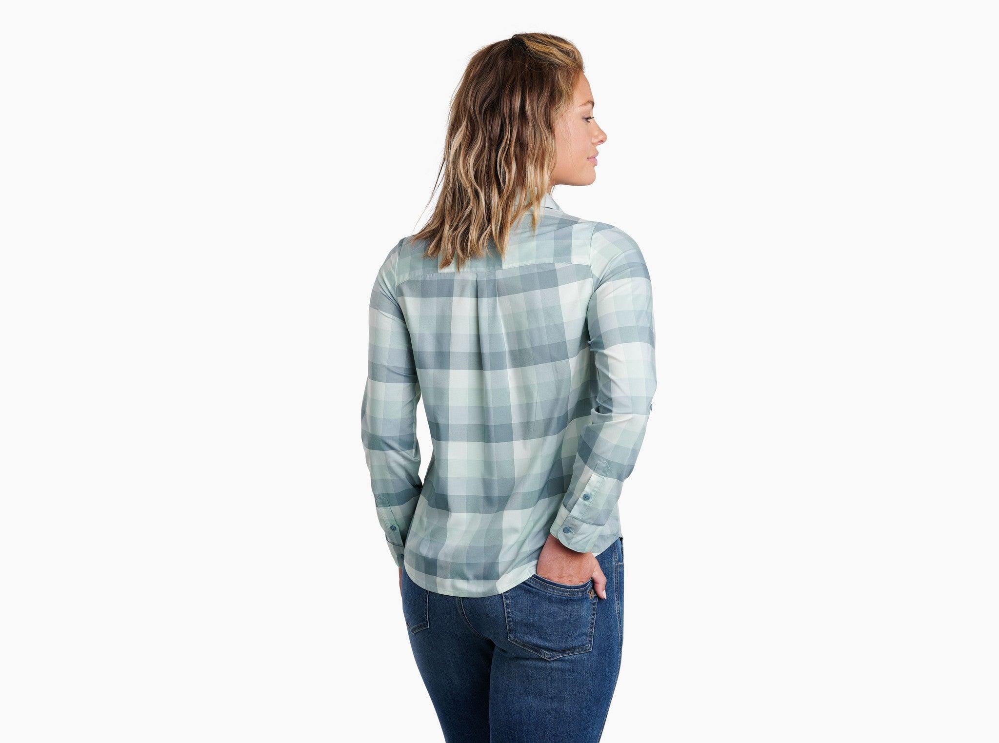 Women's Kamp Long Sleeve Flannal - Soft Jade - Purpose-Built / Home of the Trades