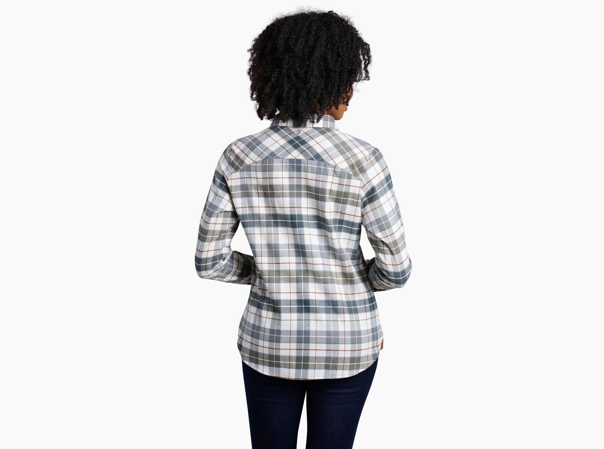 Women's Tess Flannel Long Sleeve - Sage - Purpose-Built / Home of the Trades