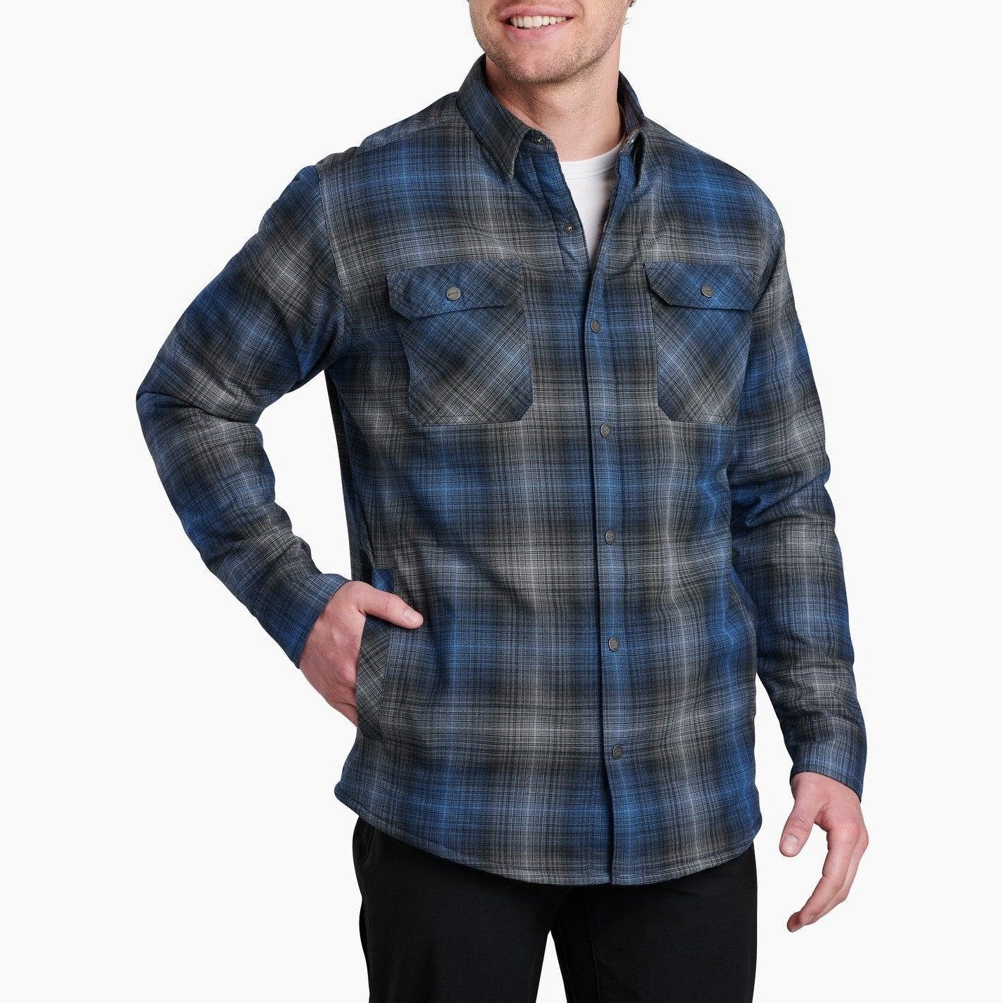 Joyrydr Long Sleeve Flannel Shirt - Blue Storm - Purpose-Built / Home of the Trades