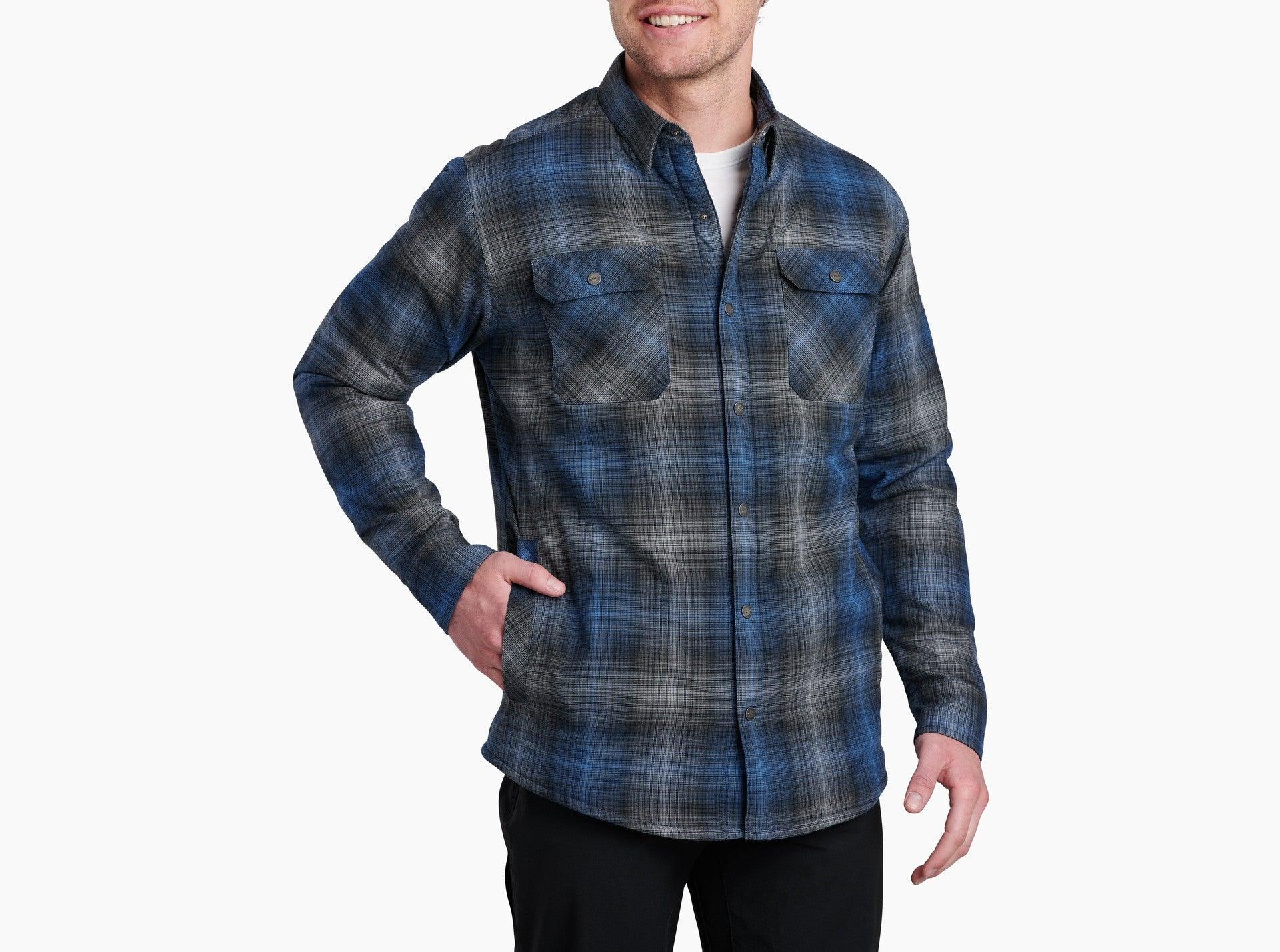 Joyrydr Long Sleeve Flannel Shirt - Blue Storm - Purpose-Built / Home of the Trades