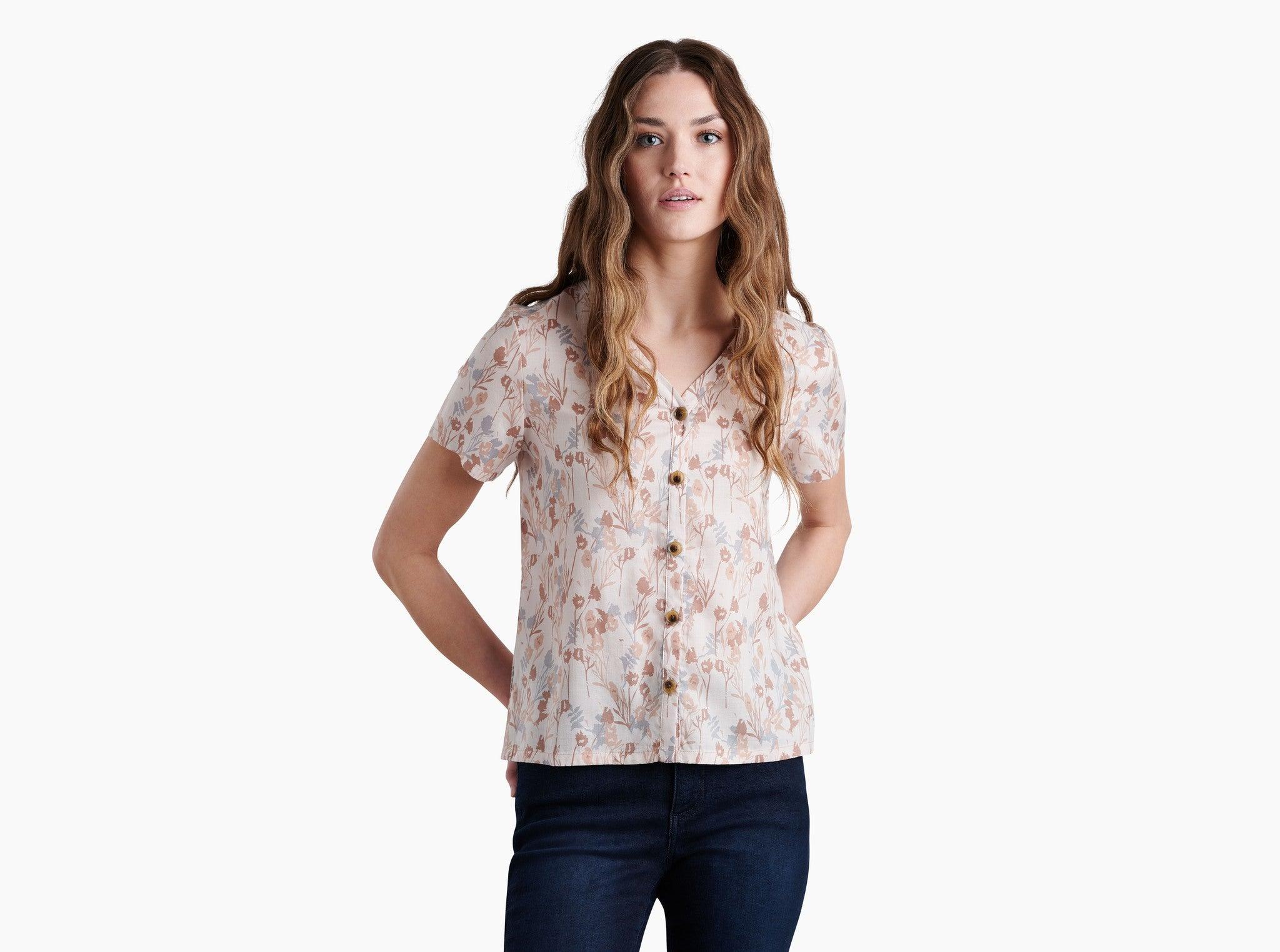 Women's Hadley Short Sleeve - Sandstone Print - Purpose-Built / Home of the Trades