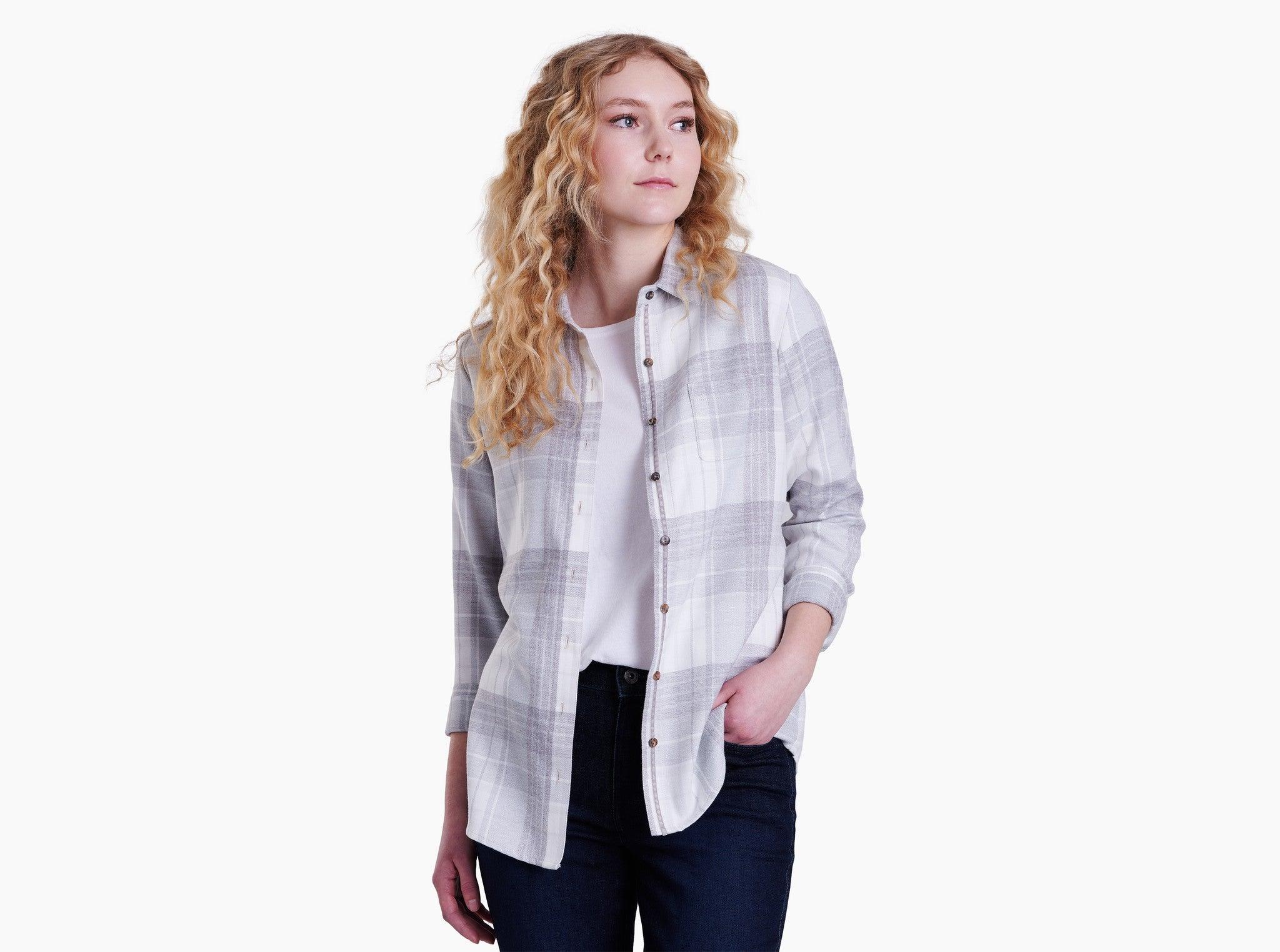 Women's Kamila Flannel - Stone - Purpose-Built / Home of the Trades