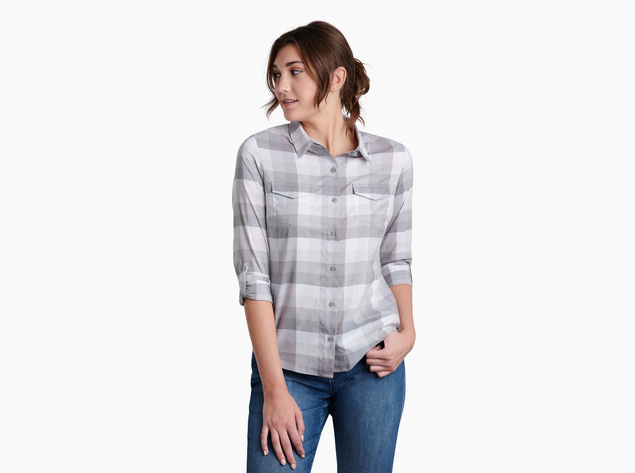 Women's Kamp Long Sleeve Flannel - Slate - Purpose-Built / Home of the Trades