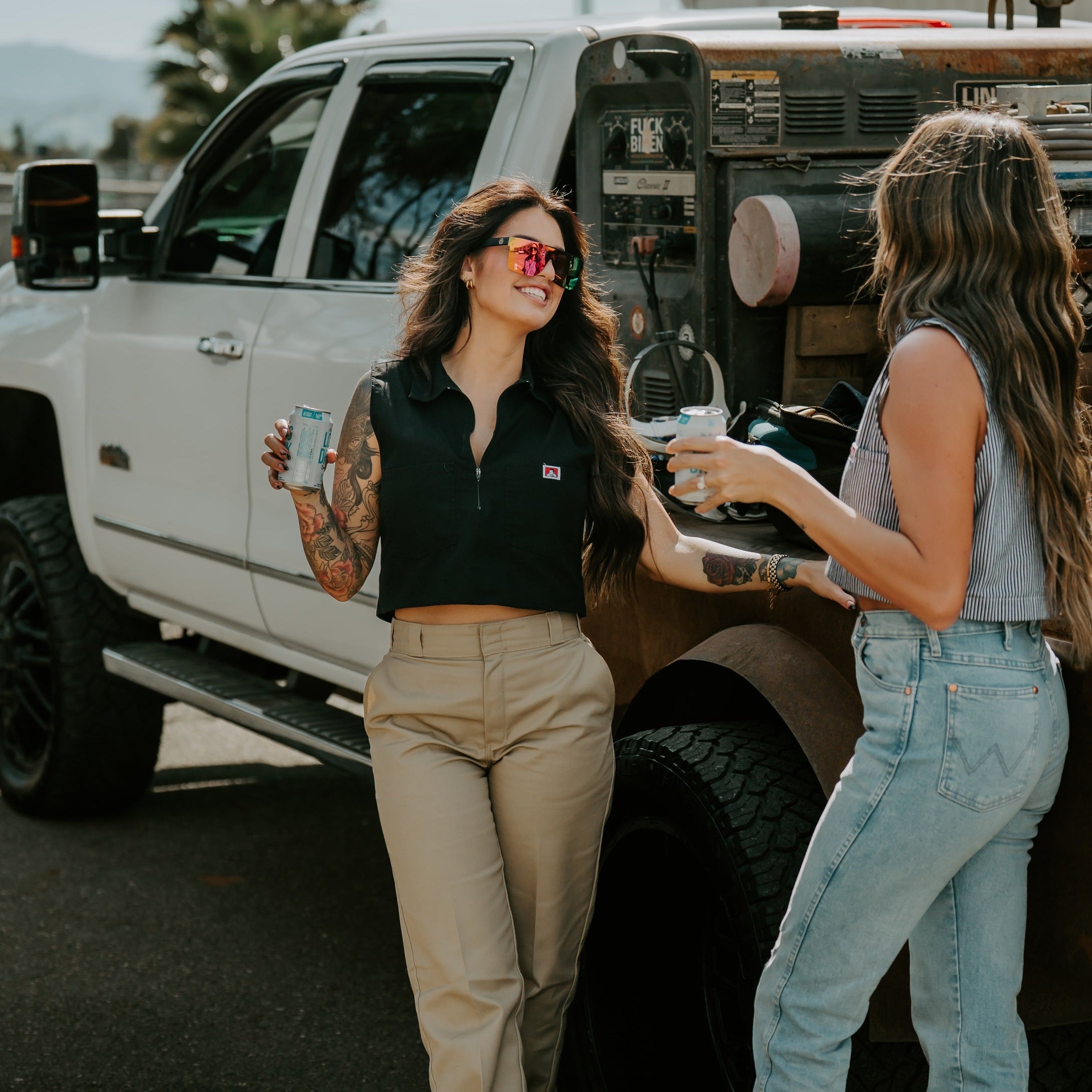 Ben Davis x Purpose-Built: Custom Women's Crop - Black Solid