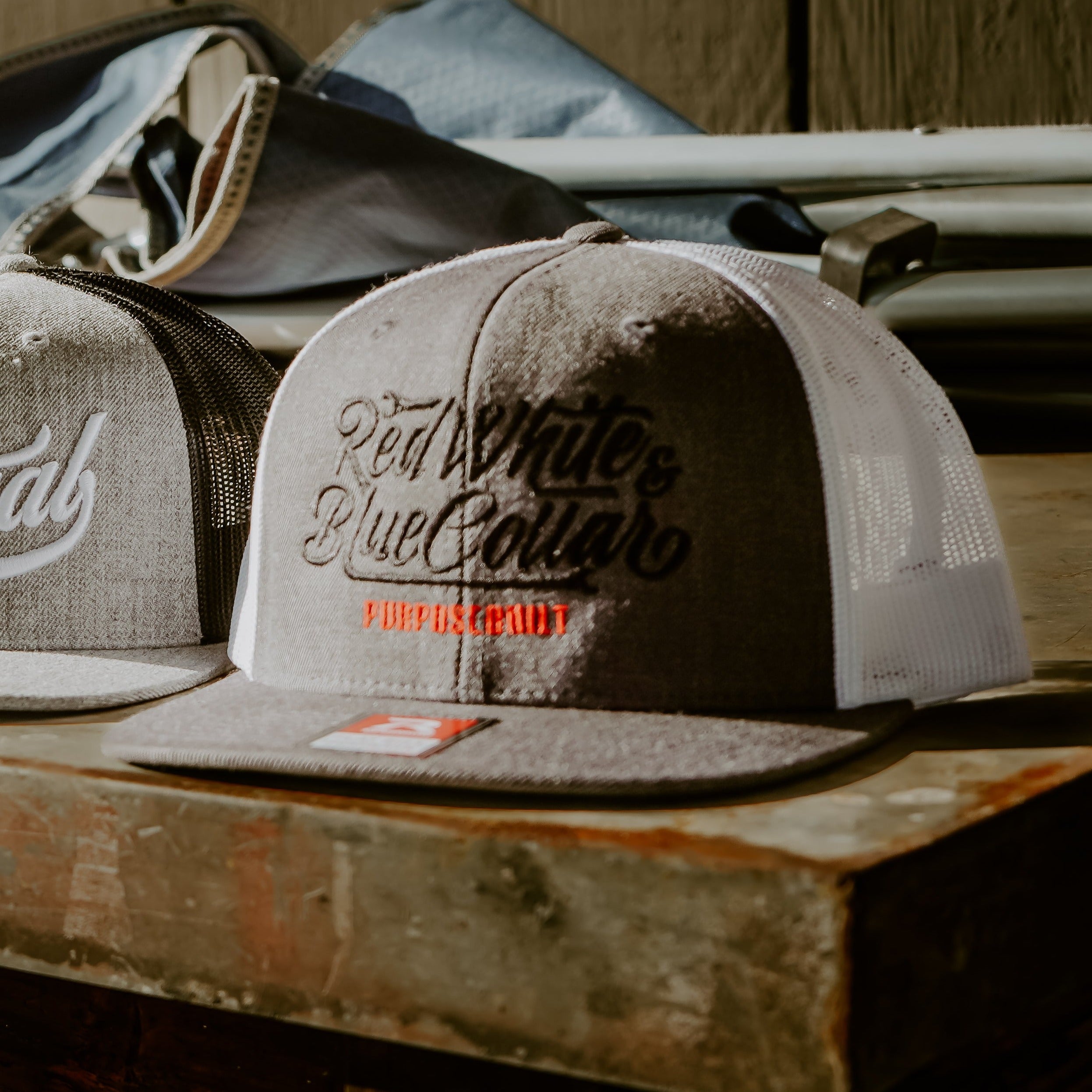 RWBC Meshback Hat - Heather Grey/Black