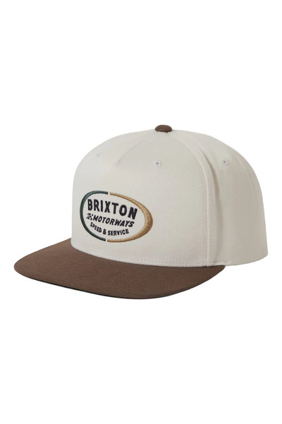 Rhett Snapback- Off White/Pinecone Brown