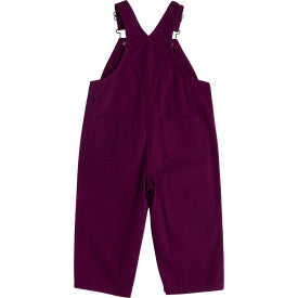 Infant/Toddler Loose Fit Canvas Bib Overall - Plum Caspia