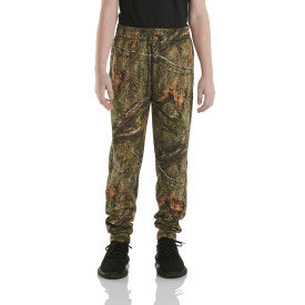 Youth Boys Fleece Camo Logo Sweatpant - Mossy Oak Country DNA