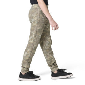 Youth Boy's Fleece Faded Camo Logo SweatPant - Faded Camo