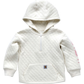 Infant/Toddler Long Sleeve Quilted Jersey 1/2 Zip Sweatshirt - Turtledove