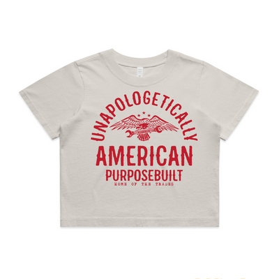 Unapologetically American Crop, Faded Bone