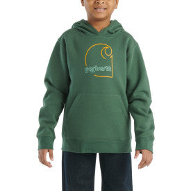 Youth Long Sleeve Graphic Sweatshirt - Cilantro