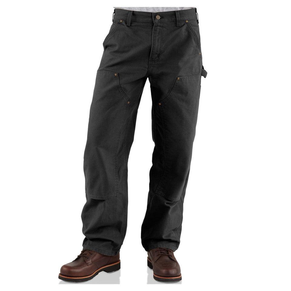 B136 - Double Front Washed Duck Work Dungaree - Black - Purpose-Built / Home of the Trades