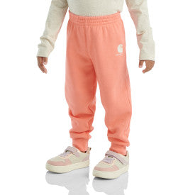 Infant Toddler Girls Fleece Logo Sweatpant - Shell Pink Heather