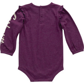 Infant Long-Sleeve Horse Bodysuit - Caspia Heather