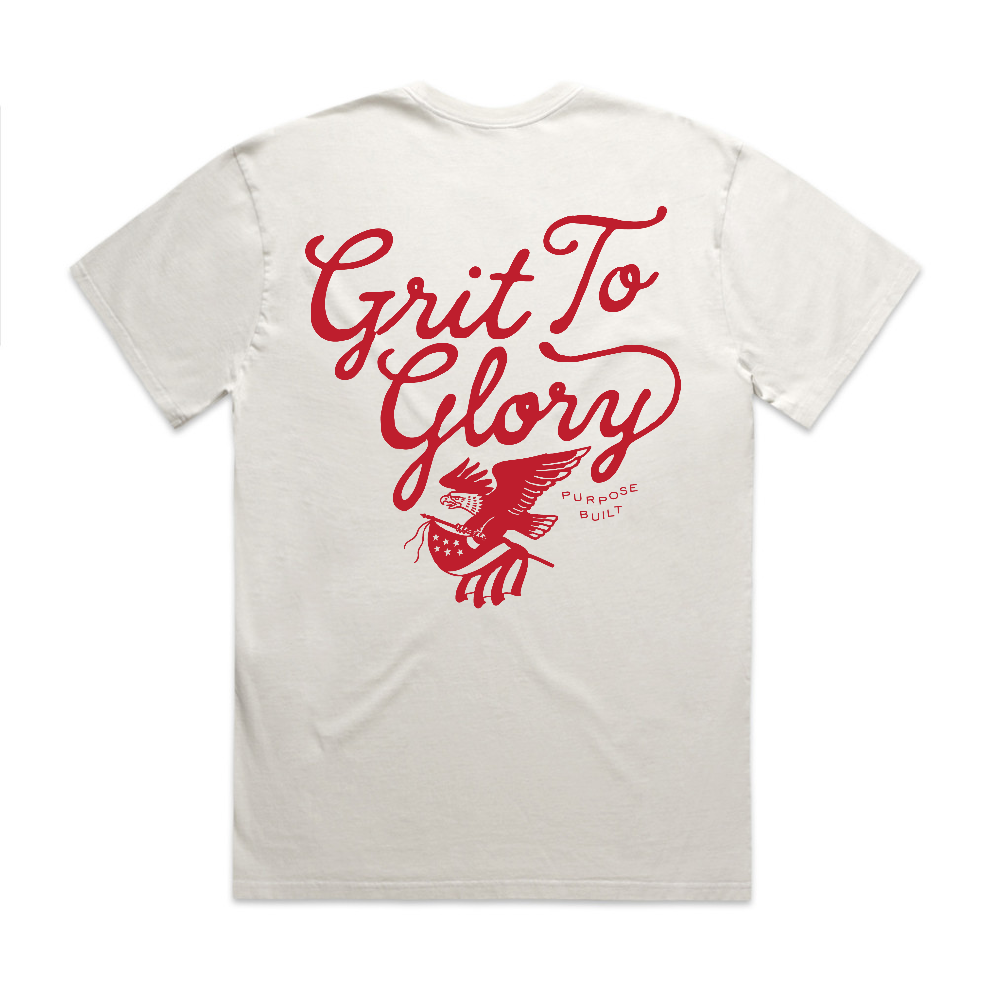 Youth Grit to Glory Interlock Tee, White