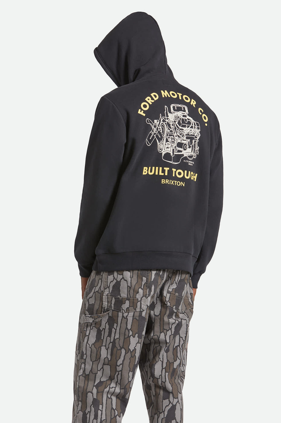 Ford Built Tough Fleece Hoodie - Burnt Rubber