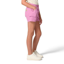 Youth Girls Rugged Flex Woven Cargo Short - Bodacious Heather