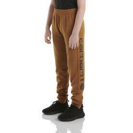 Youth Boys Fleece Logo Sweatpant - Carhartt Brown