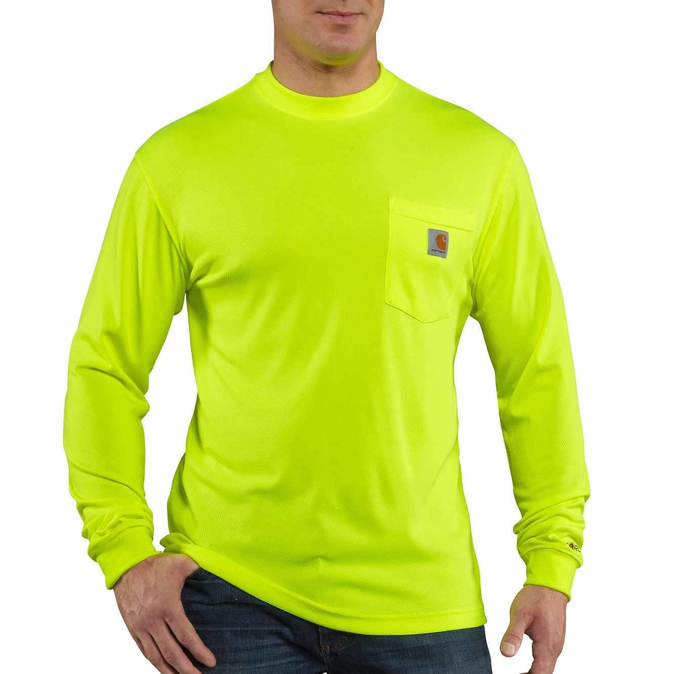 Force Color Enhanced Long Sleeve T-Shirt (Brite Lime) - Purpose-Built / Home of the Trades