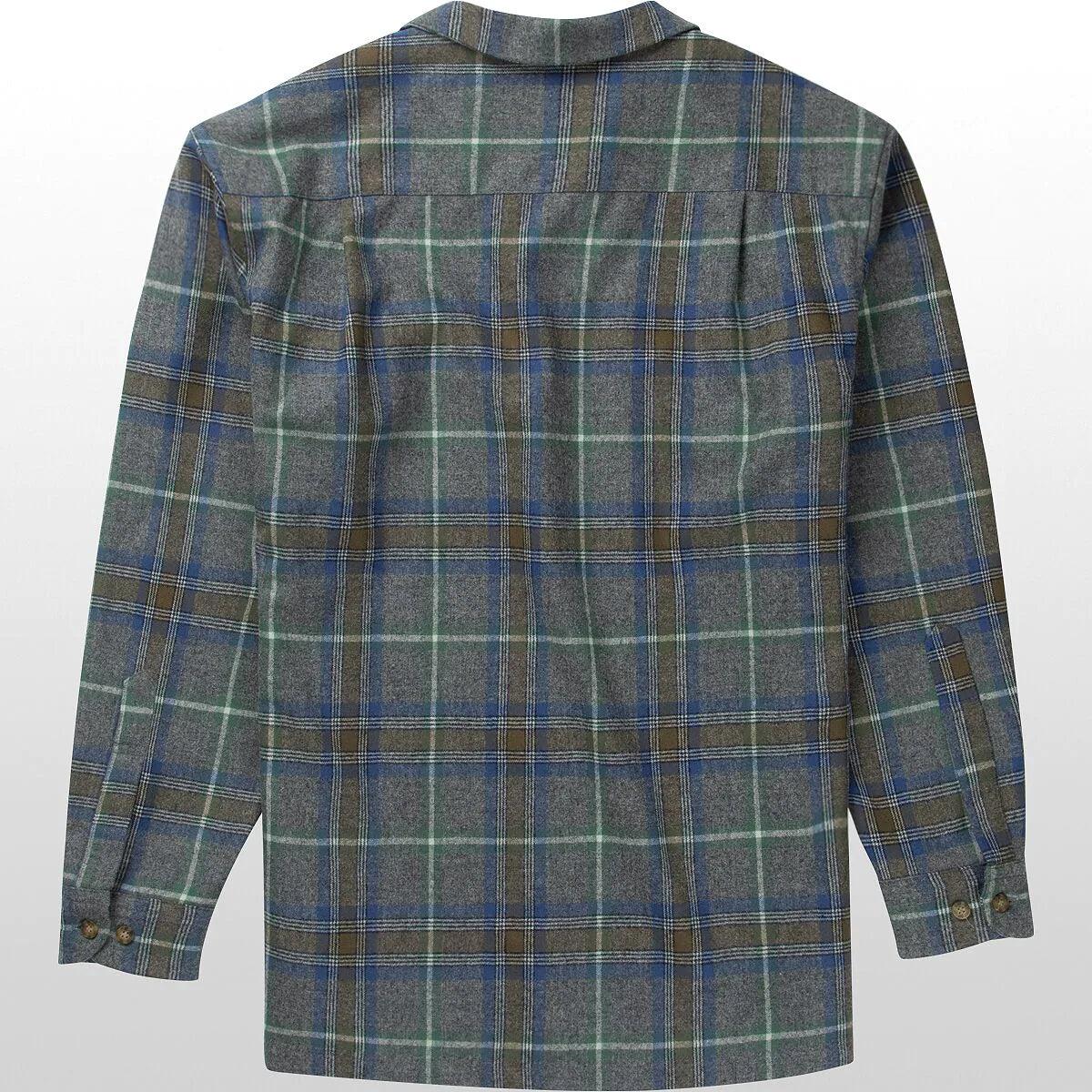 Board Shirt - Grey Mix, Green Blue Plaid