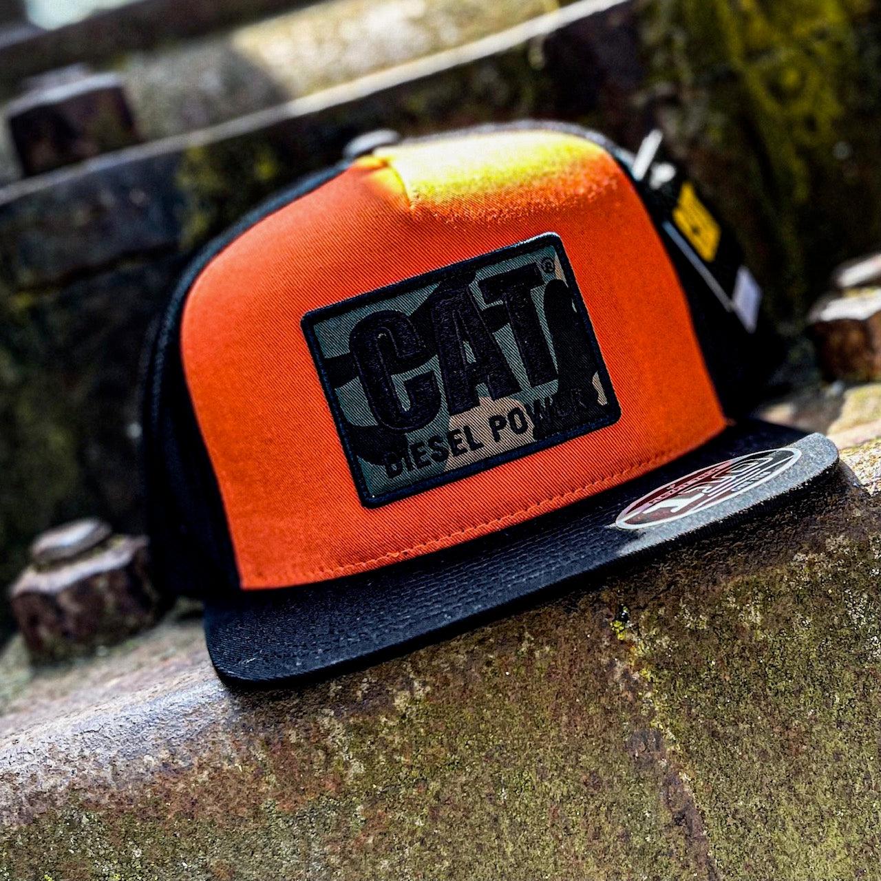 Men's Diesel Power Flexfit Trucker Hat - Ion Orange